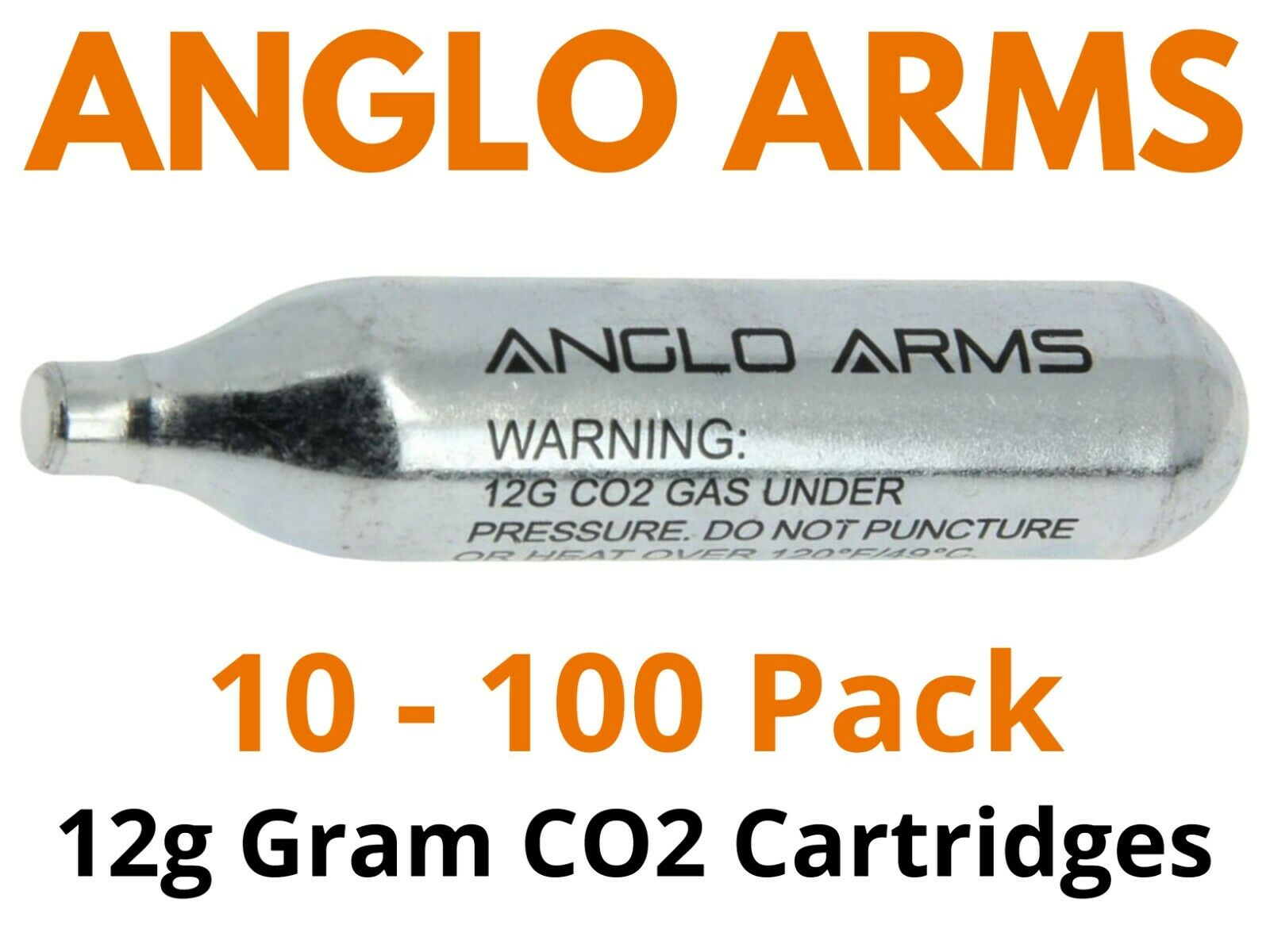 12g Co2 Standard Size Premium Gas Capsules Cartridges For Airsoft Bbs Airguns