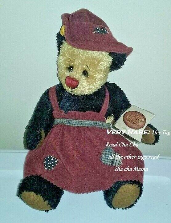 2001 The Ganz Cottage Cha Cha  12" Jointed Bear Cc11060  W/ Hang Tag *very  Rare